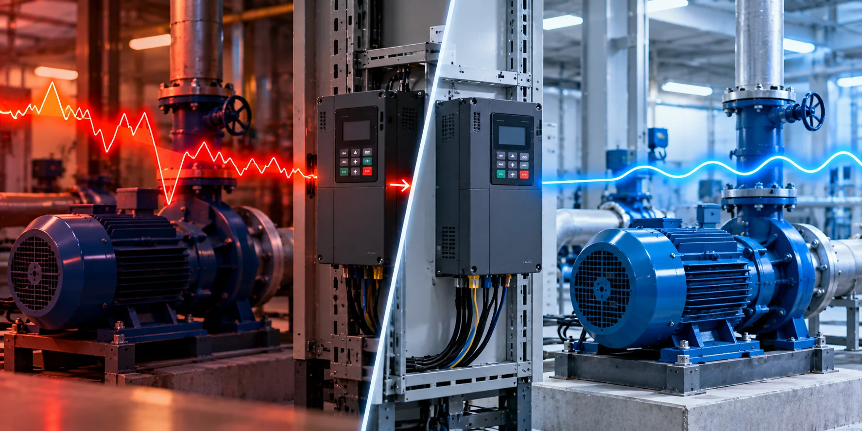 Sụt áp trên Biến tần Delta VFD-E: ba cách máy phản ứng khi điện áp sụt, và vì sao chọn sai cách có thể gây hại hơn chính sự cố sụt áp