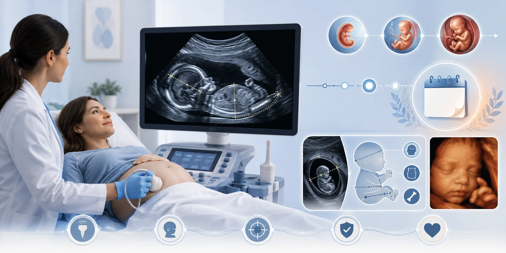 Siêu âm thai: máy siêu âm 4D/5D tính tuổi thai chính xác đến đâu?