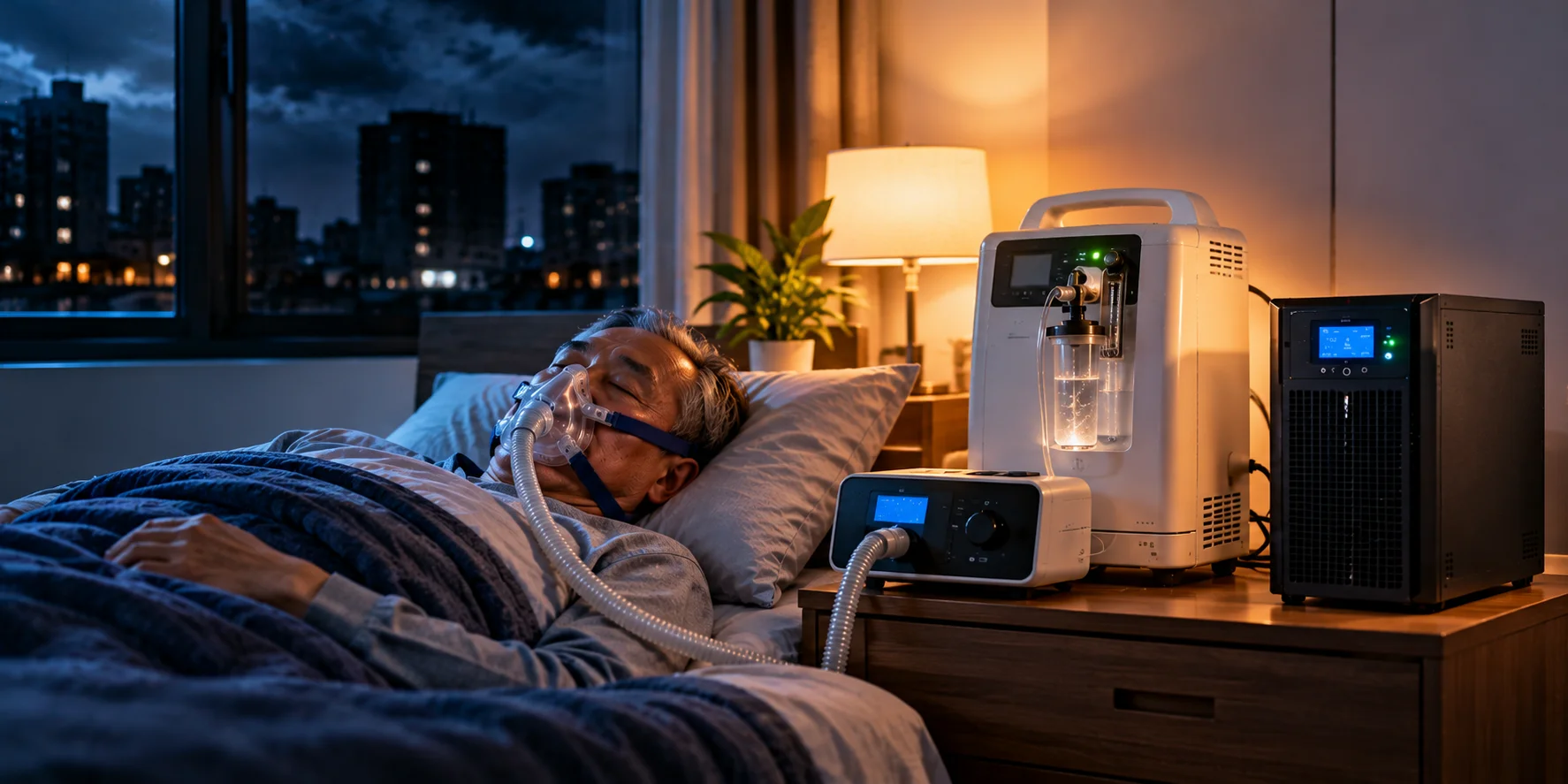 Mất điện hoàn toàn trên Máy tạo Oxy và Máy thở CPAP: rủi ro thiếu oxy cho bệnh nhân và quy trình xử lý khẩn cấp tại nhà