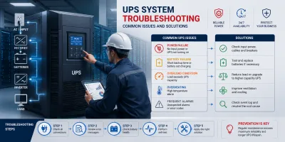 Hướng dẫn xử lý sự cố hệ thống UPS: Các lỗi thường gặp và cách khắc phục
