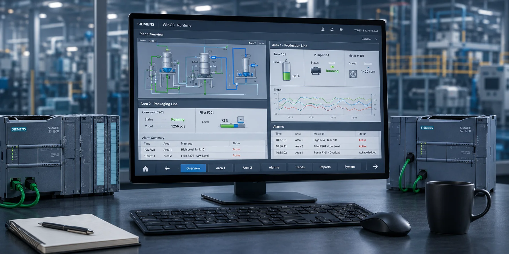 Giám sát hai PLC trên cùng một máy tính với WinCC – Các giải pháp triển khai