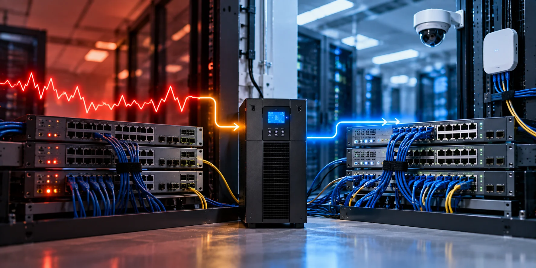 Sụt áp trên Core Switch Cisco Catalyst 9300: cơ chế StackPower tự phân bổ lại nguồn, và giới hạn thật của khả năng "tự chống chịu" này