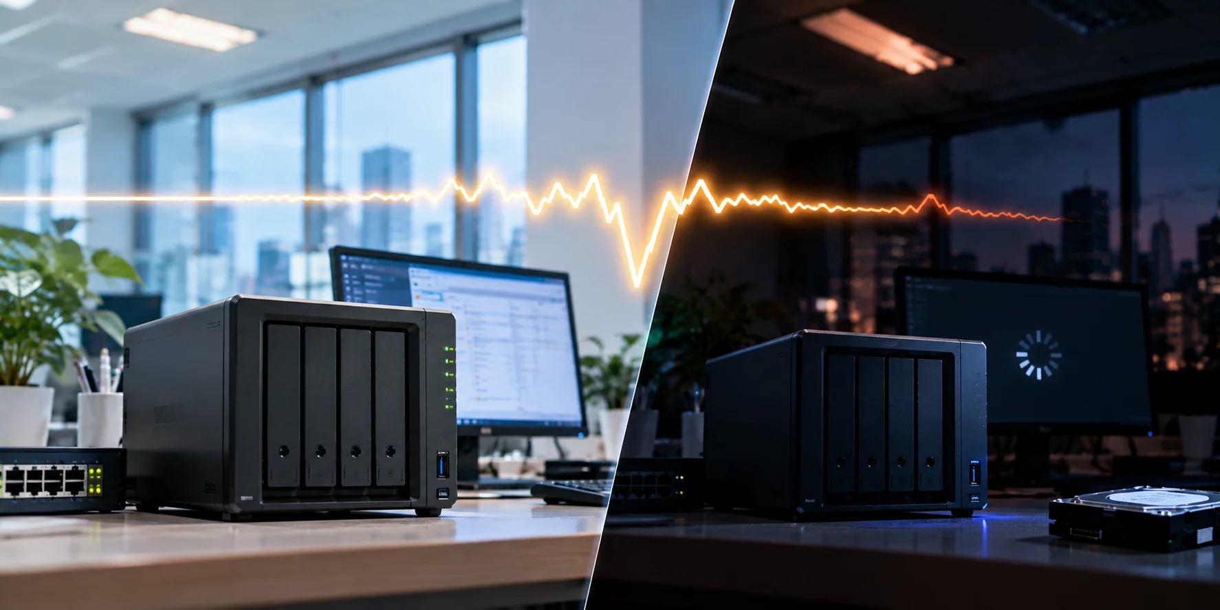 Sụt Áp (Voltage Sag) Trên NAS Synology: Nguyên Nhân, Rủi Ro Và Giải Pháp UPS Online
