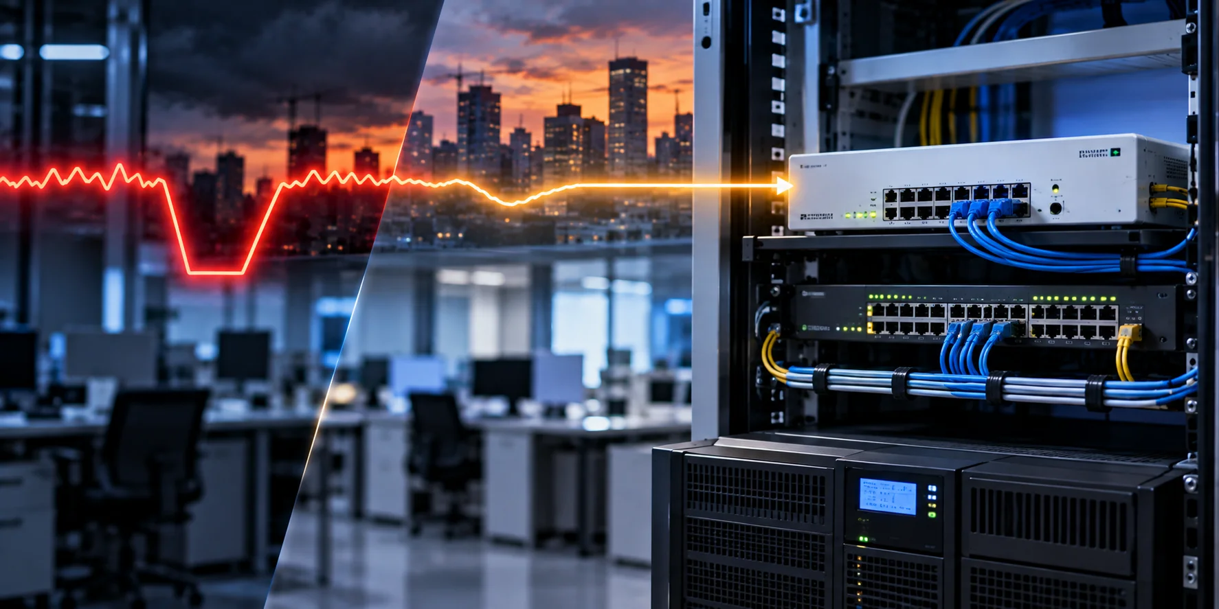 Sụt Áp Trên Firewall FortiGate: Nguyên Nhân, Rủi Ro Và Giải Pháp UPS Online