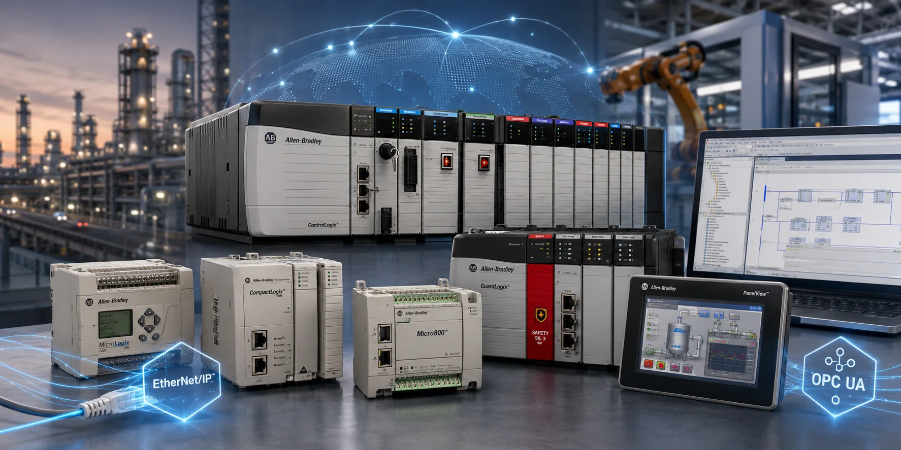 PLC Allen-Bradley (Rockwell) là gì? Tổng quan CompactLogix, MicroLogix, ControlLogix