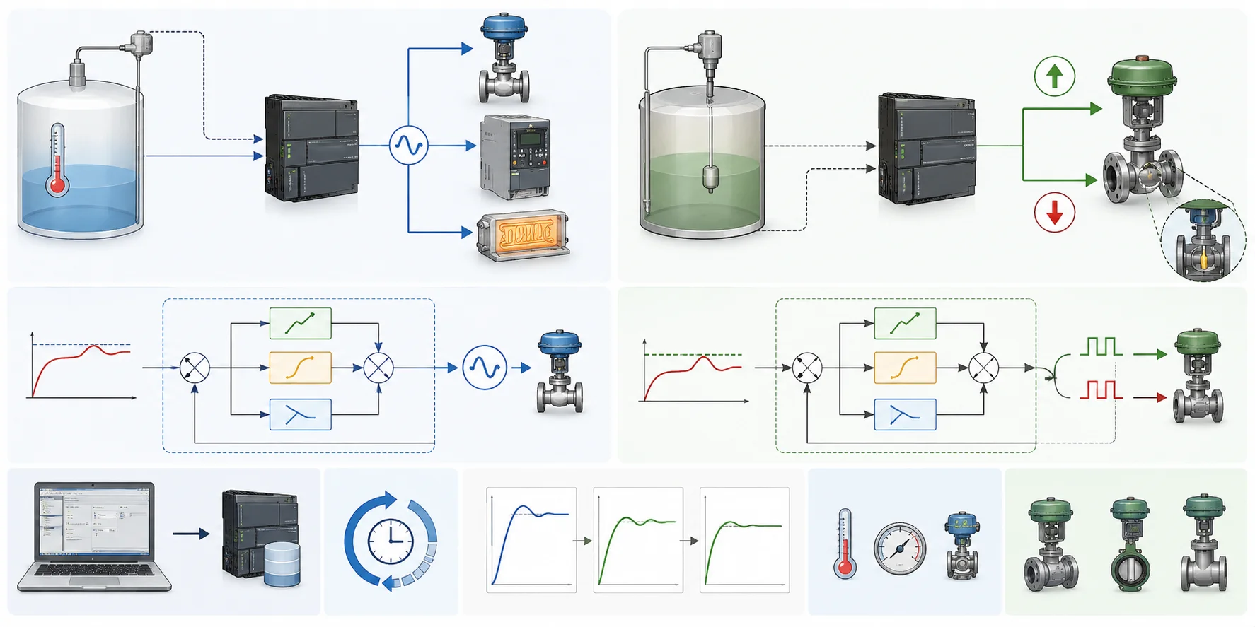 PID Control trên S7-1200: PID_Compact và PID_3Step khác nhau ra sao ?