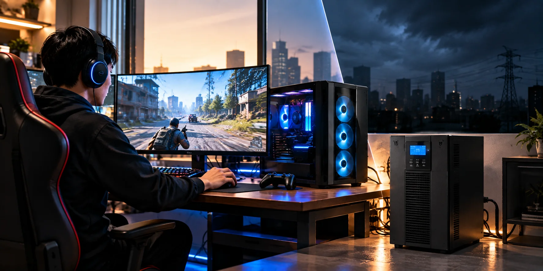 UPS cho Máy Tính Gaming: Chọn Đúng Công Suất, Bảo Vệ Toàn Diện