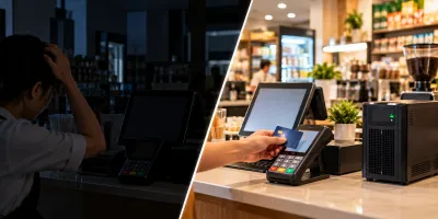 Mất điện hoàn toàn trên máy POS: rủi ro gián đoạn bán hàng, dữ liệu giao dịch và giải pháp UPS cho cửa hàng