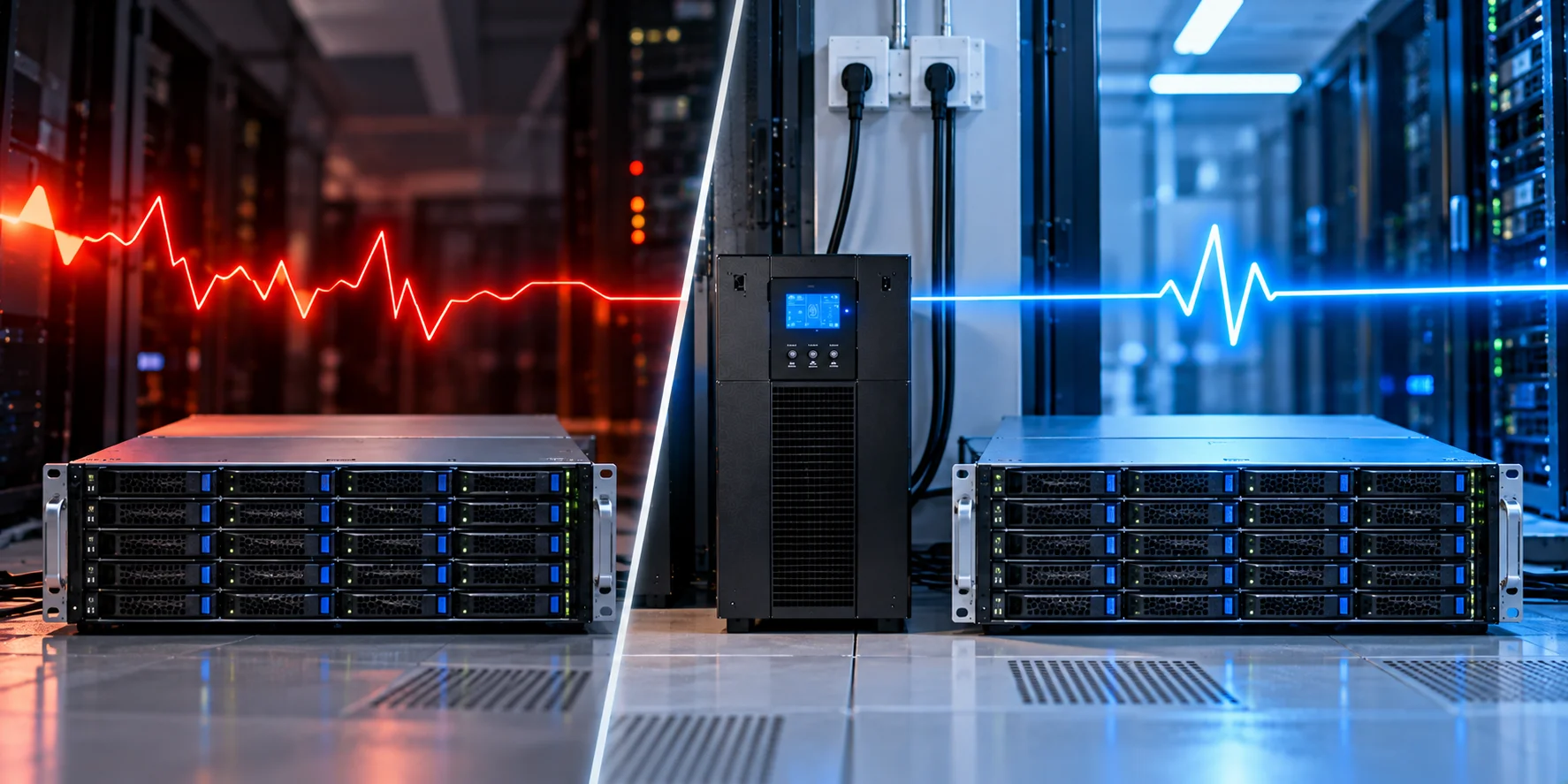 Sụt áp trên SAN Dell PowerVault ME5: nguyên nhân, cái giá ẩn của hiệu năng và giải pháp UPS Online