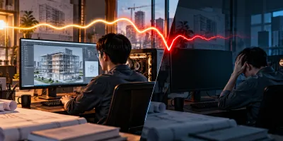 Sụt áp trên Workstation CAD/BIM: nguyên nhân, rủi ro treo máy giữa giờ dựng mô hình và giải pháp UPS Online