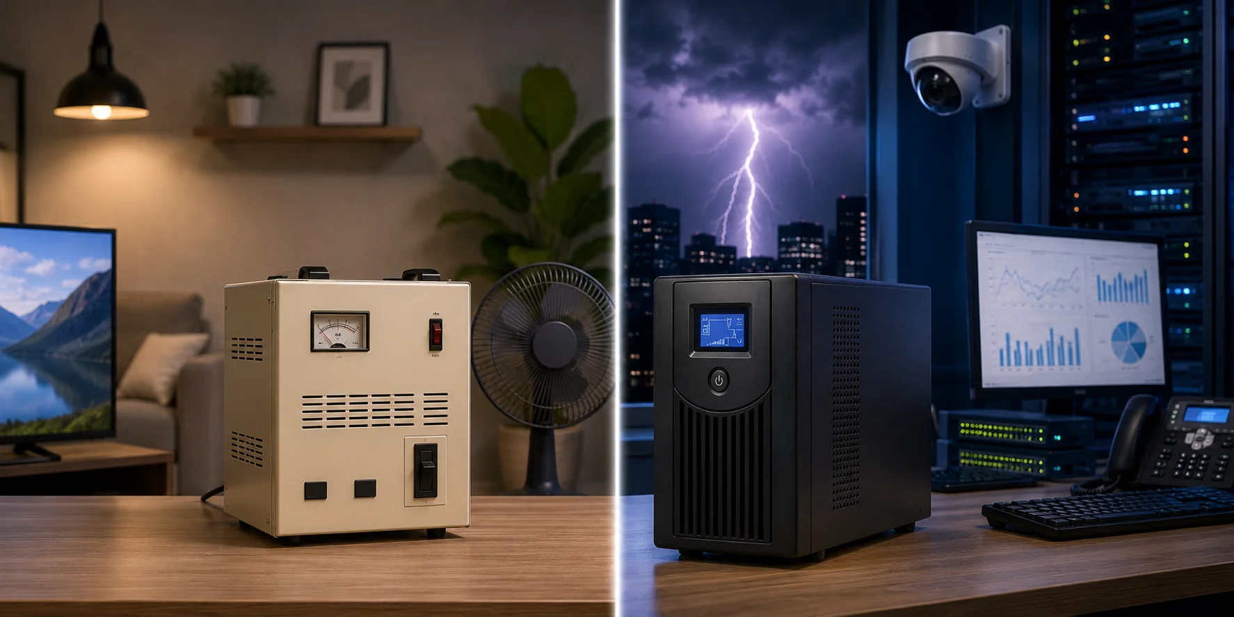 Ổn Áp Và UPS: Khác Nhau Thế Nào, Khi Nào Cần Dùng Riêng, Khi Nào Cần Dùng Cả Hai