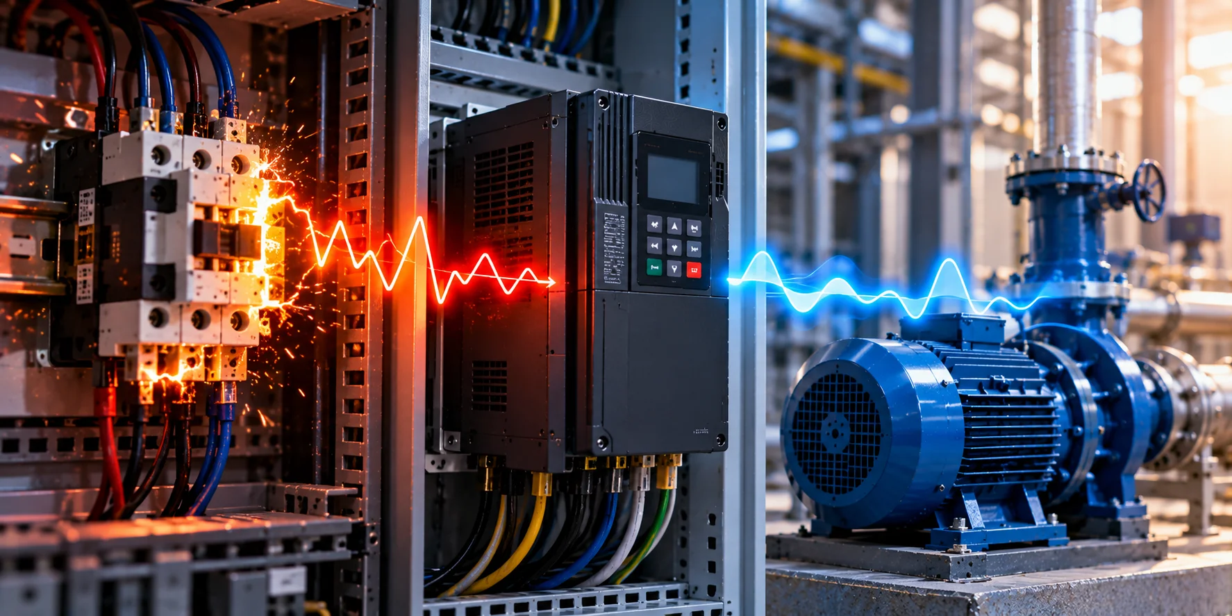 Brownout và Surge trên Biến tần Delta VFD-E: ngưỡng bảo vệ quá áp DC bus cụ thể, và vì sao chính contactor điều khiển cũng có thể là nguồn surge