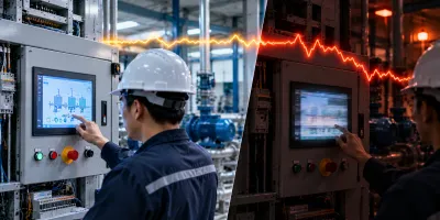 Brownout Và Surge Trên Màn Hình HMI Weintek/Delta: Phân Biệt Với Voltage Sag Và Cách Chọn Đúng Thiết Bị Bảo Vệ