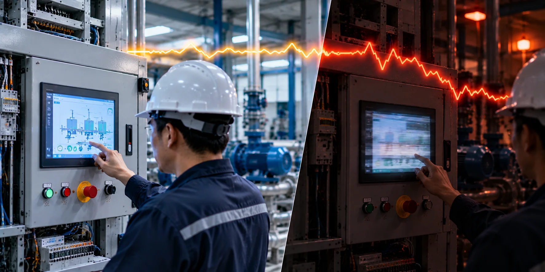Brownout Và Surge Trên Màn Hình HMI Weintek/Delta: Phân Biệt Với Voltage Sag Và Cách Chọn Đúng Thiết Bị Bảo Vệ