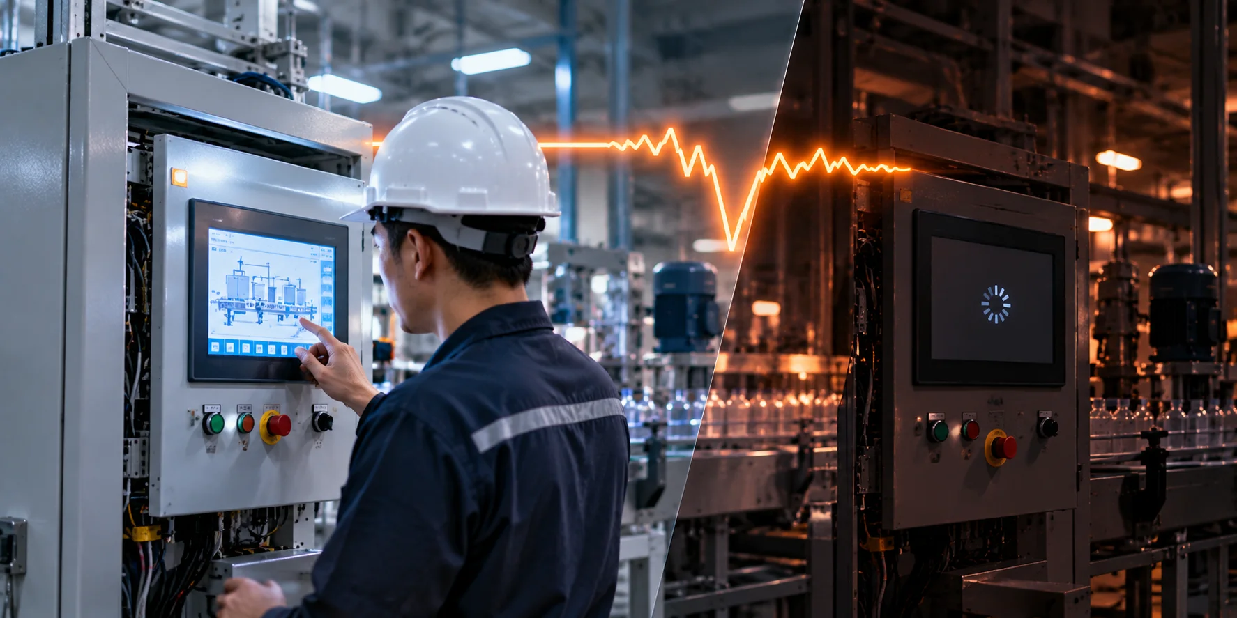 Sụt Áp Trên Màn Hình HMI Weintek/Delta: Nguyên Nhân, Rủi Ro Và Giải Pháp UPS/Ổn Áp