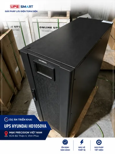 Dự án triển khai hệ thống UPS Hyundai HD1050VA cho nhà máy