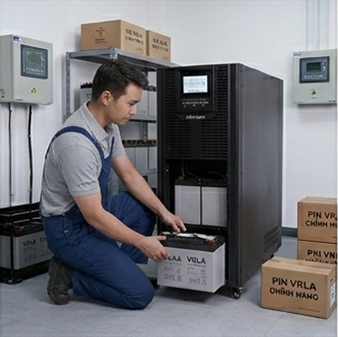 Thay thế ắc quy UPS